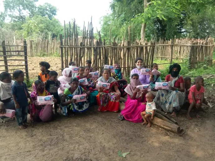 niharika foundation sanitary distribution